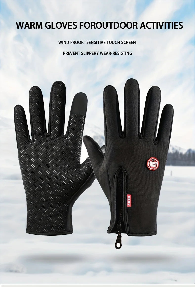 Touchscreen Winter Gloves – Windproof, Warm & Non-Slip