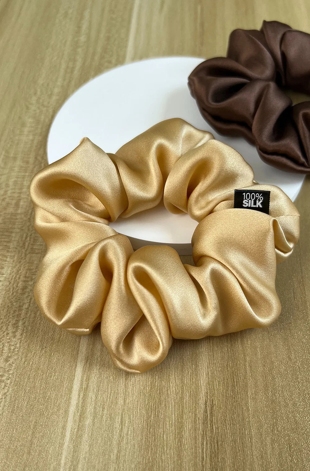 100% Mulberry Silk Scrunchie – 19 Momme Hair Tie in 19 Colours