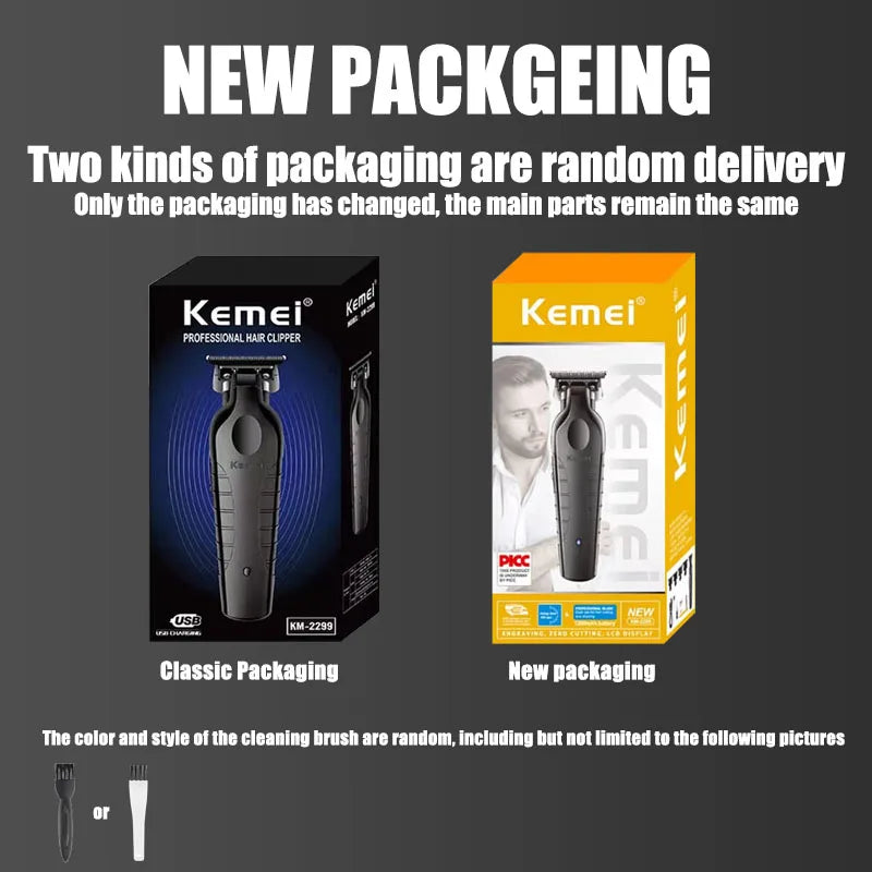 Kemei Cordless Hair Clippers – USB Rechargeable Trimmer for Men