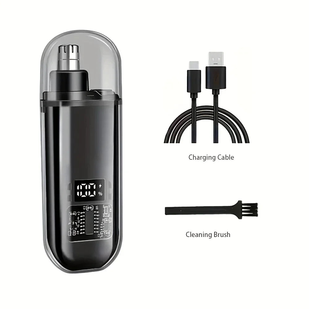 Rechargeable Nose & Ear Hair Trimmer – USB-C, Compact