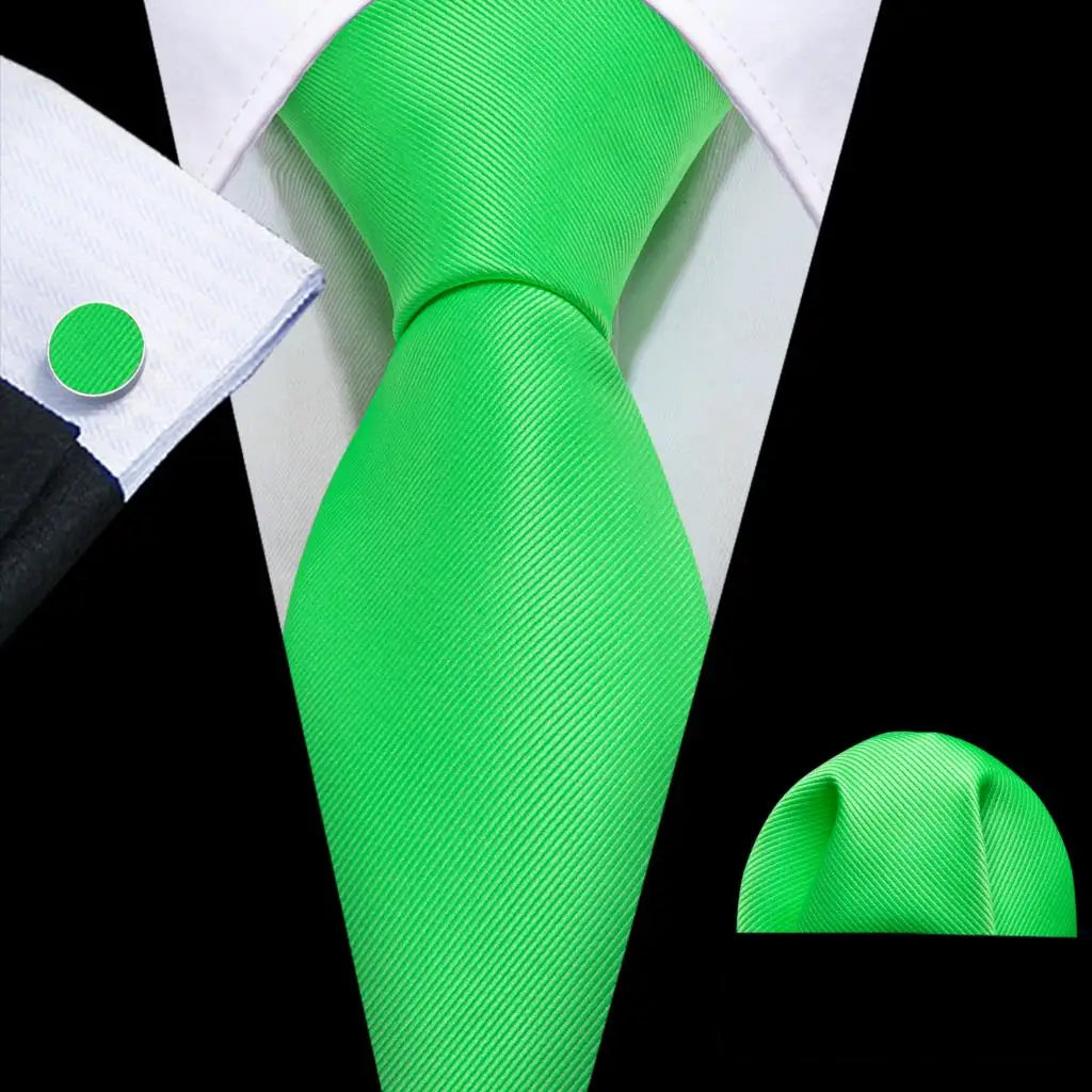 Men's Tie, Pocket Square & Cufflinks Gift Set – Jacquard