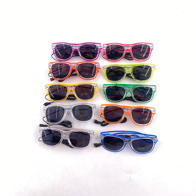 Light-Up LED Party Glasses – Neon Glow Glasses for Raves & NYE