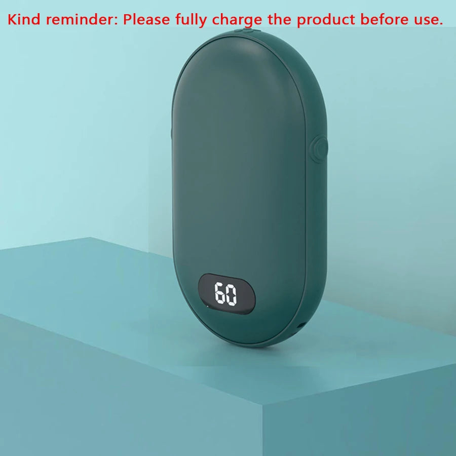 Rechargeable Hand Warmer – Double-Sided Heat, 2 Temperature Settings