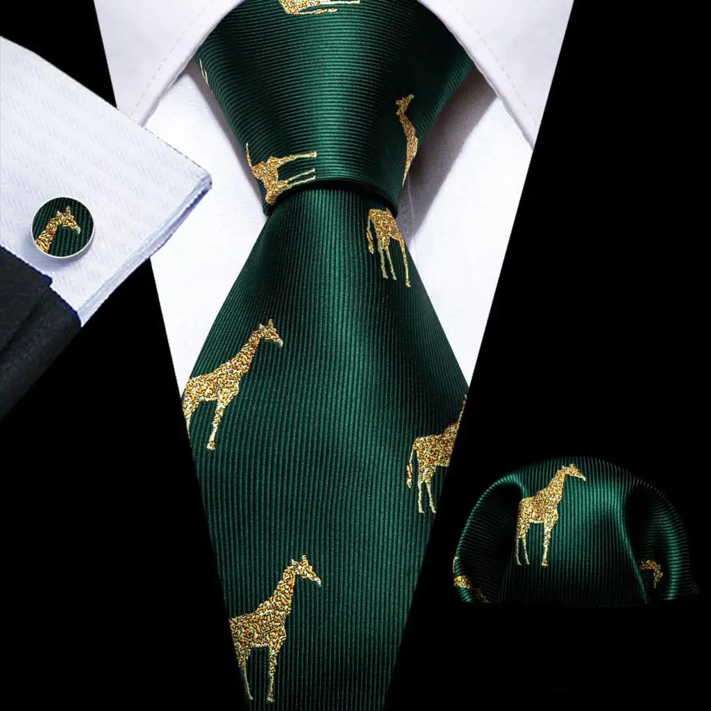 Men's Tie, Pocket Square & Cufflinks Gift Set – Jacquard