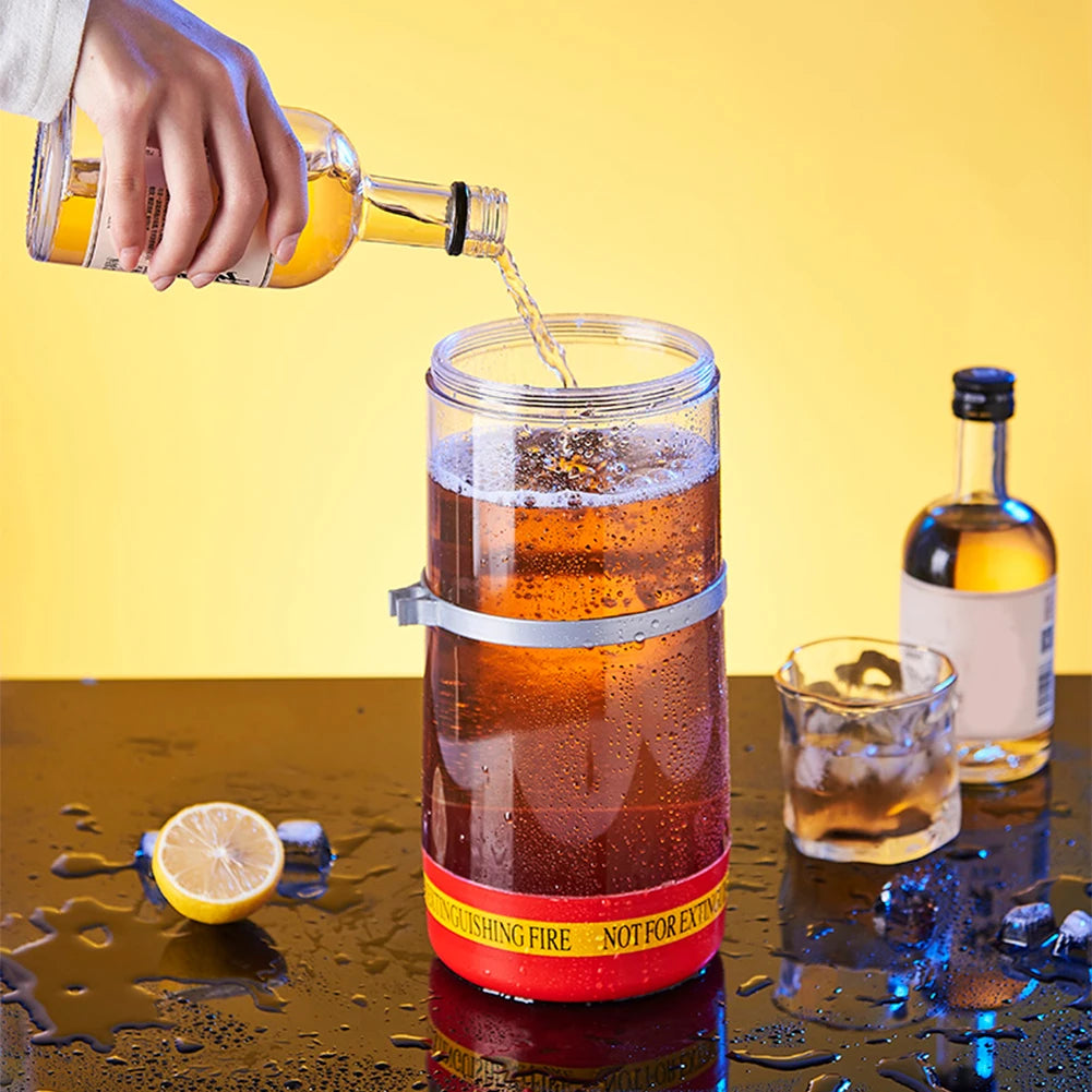 Fire Extinguisher Drink Dispenser 3L – Novelty Party Beer, Cocktail & Punch Dispenser, Fun Home Bar Gift