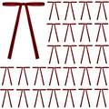 Velvet Ribbon Bows 18 cm – Vintage Christmas Tree Bows (10 or 20 Pack)