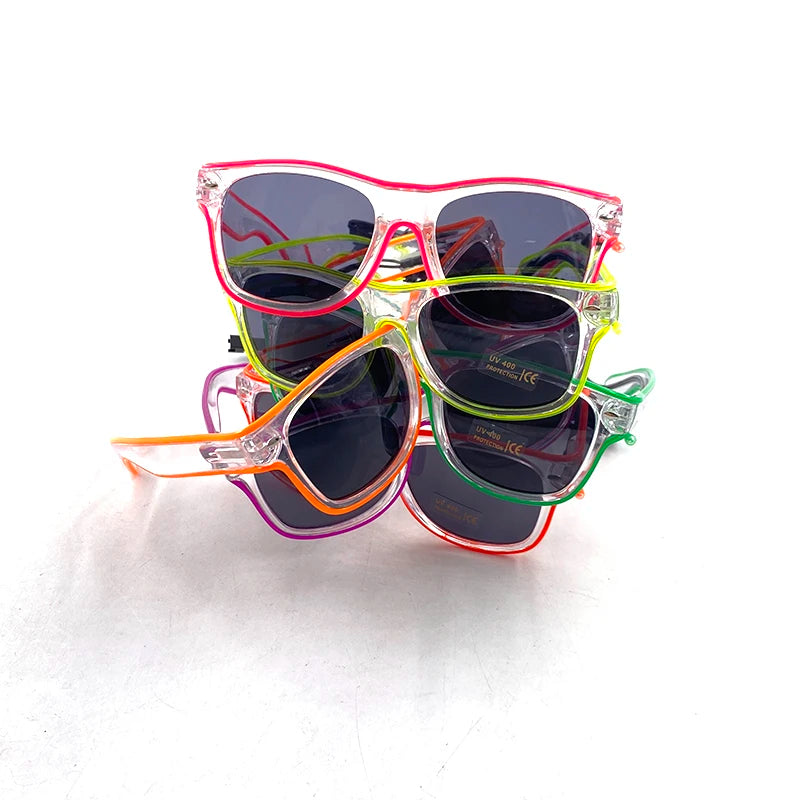 Light-Up LED Party Glasses – Neon Glow Glasses for Raves & NYE