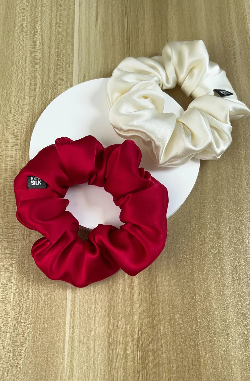 100% Mulberry Silk Scrunchie – 19 Momme Hair Tie in 19 Colours