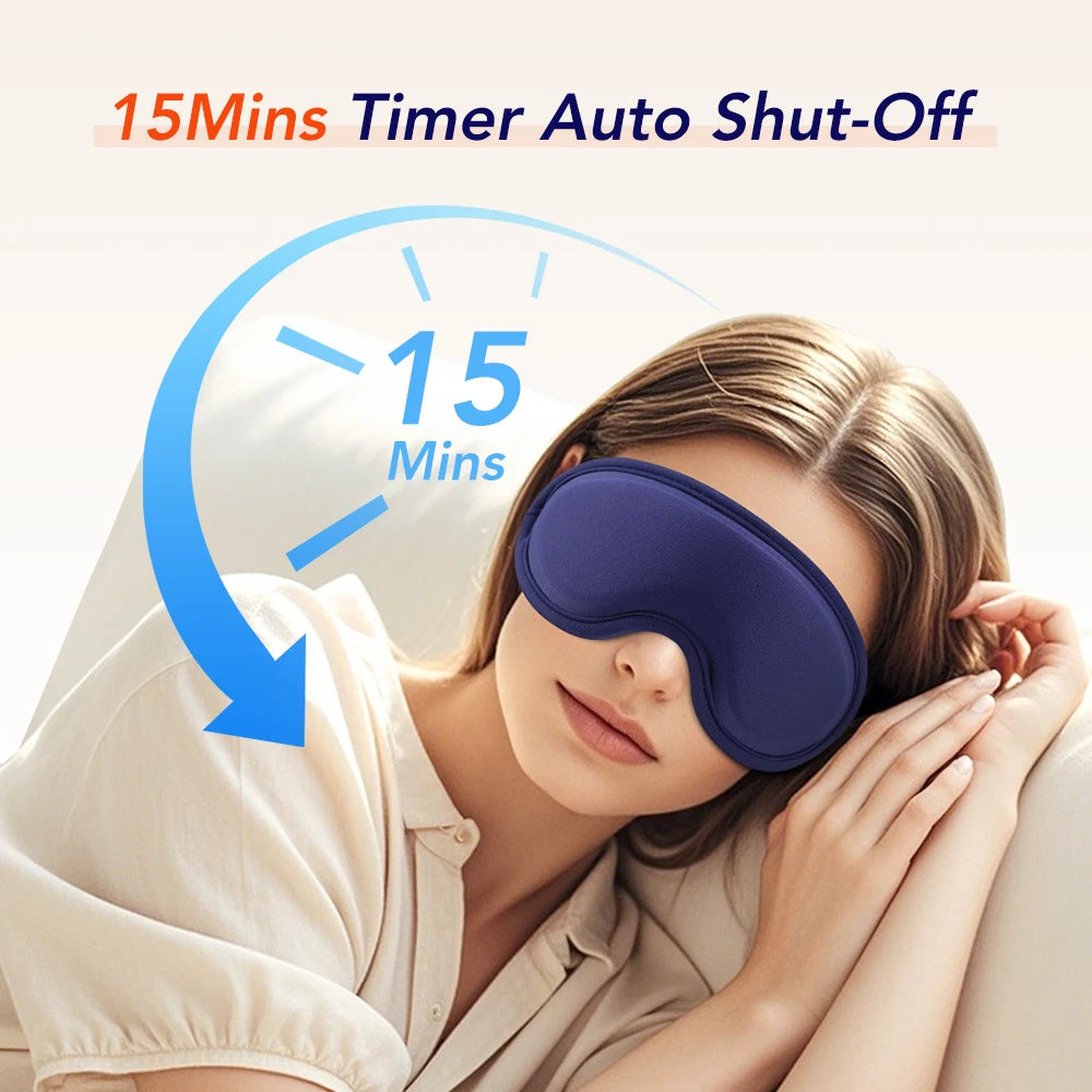 Heated Eye Massager – Steam Eye Mask with Vibration & 5 Heat Levels