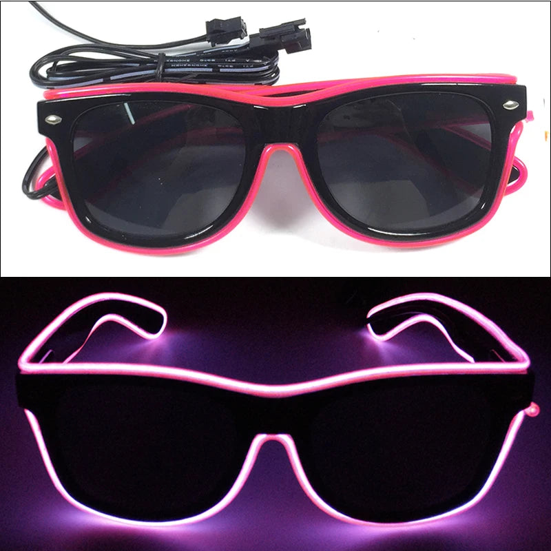 Light-Up LED Party Glasses – Neon Glow Glasses for Raves & NYE